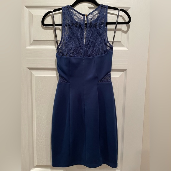 Guess Navy Blue Dress with Cutout Lace - Picture 3 of 6